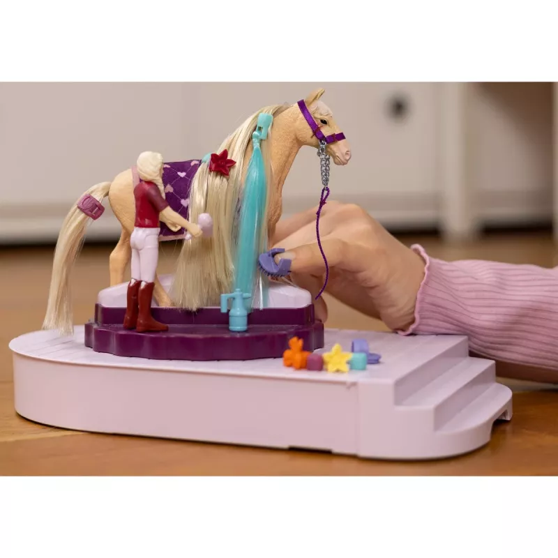 schleich HORSE CLUB Sofia’s Beauties arklio priežiūros stotelė, šukuojami karčiai, arkliai, 3 m., įvairiaspalvė