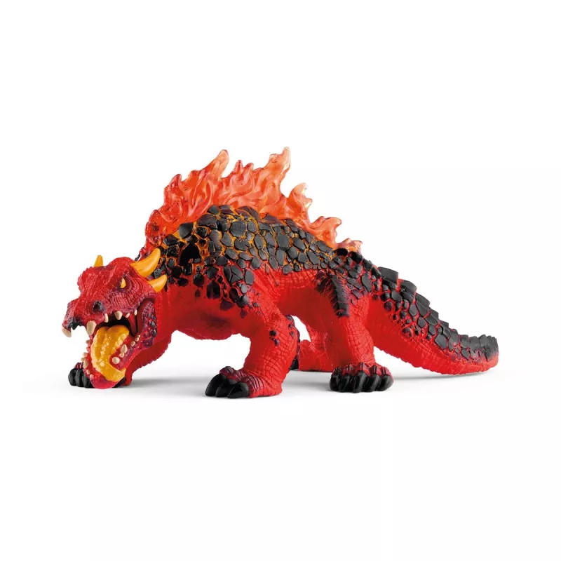 Schleich ELDRADOR CREATURES Magma Driežas, 7 m., Lava pasaulis, Pabaisos ir drakonai, Juoda, Raudona, Plastikas