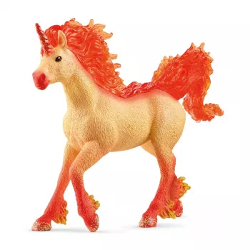 Schleich BAYALA Elementa Fire Unicorn Stallion oranžinis 70756S
