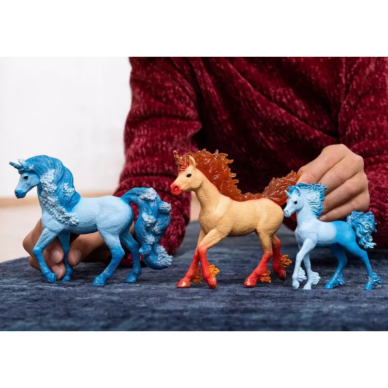 Schleich BAYALA Elementa Fire Unicorn Stallion oranžinis 70756S