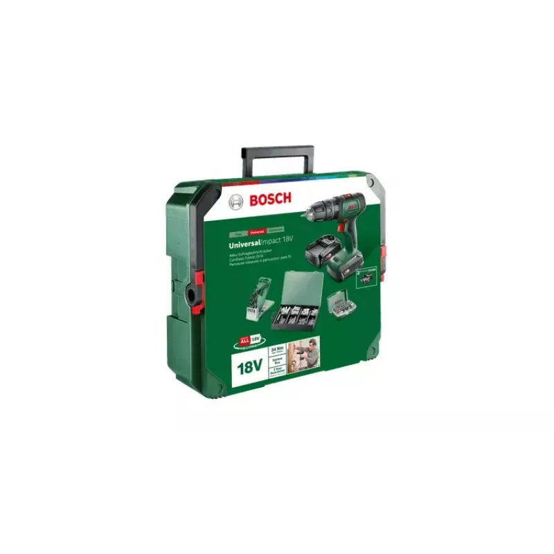 Gręžtuvas Bosch Universal Impact 18V 1450 RPM 1,3 kg Žalias