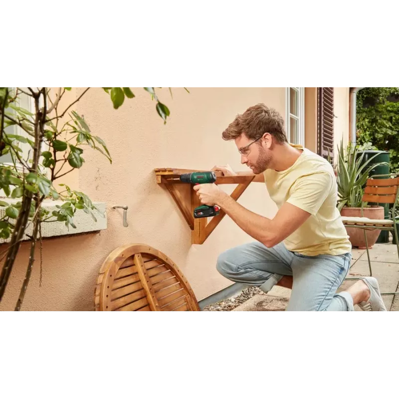 Bosch EasyDrill 18V-40 gręžtuvas 1630 aps/min, bešepetėlis, 1,3 kg, juodas/žalias