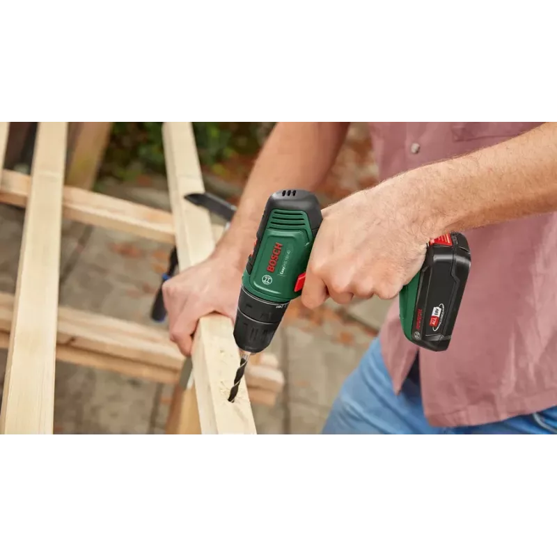 Bosch EasyDrill 18V-40 gręžtuvas 1630 aps/min, bešepetėlis, 1,3 kg, juodas/žalias