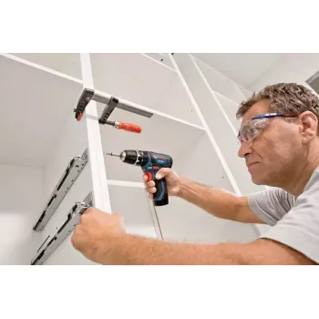 Gręžtuvas Bosch GSB 12V-15 su pistoline rankena, 1300 aps./min., 2 Ah akumuliatorius