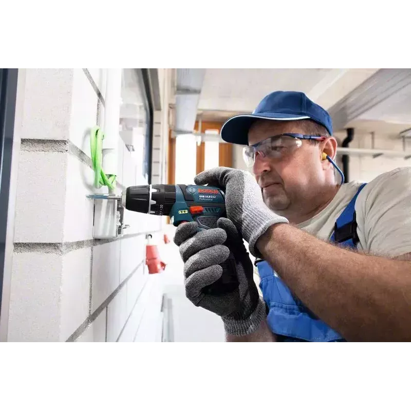 Gręžtuvas Bosch GSB 12V-15 su pistoline rankena, 1300 aps./min., 2 Ah akumuliatorius