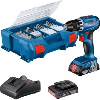 Bosch GSR 18V-45 Professional gręžtuvas su suktuku, 500 aps./min., be rakto, 900 g, juoda, mėlyna