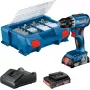 Bosch GSR 18V-45 Professional gręžtuvas su suktuku, 500 aps./min., be rakto, 900 g, juoda, mėlyna