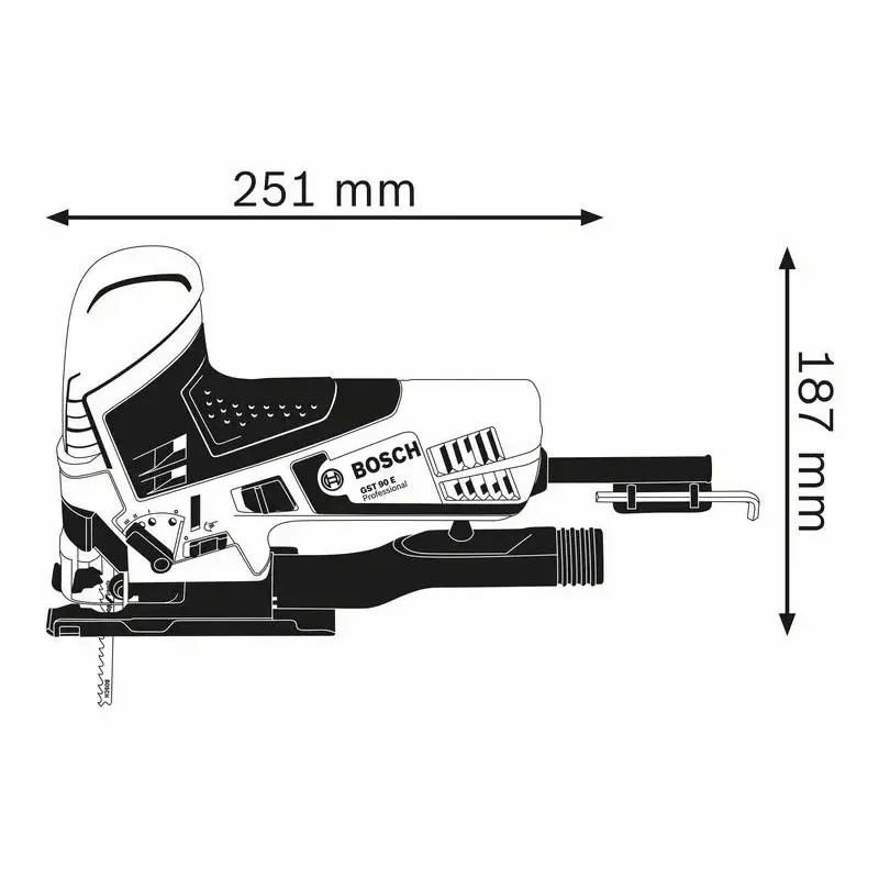 Bosch 0 601 58G 000 pjūklas 650 W 2,3 kg