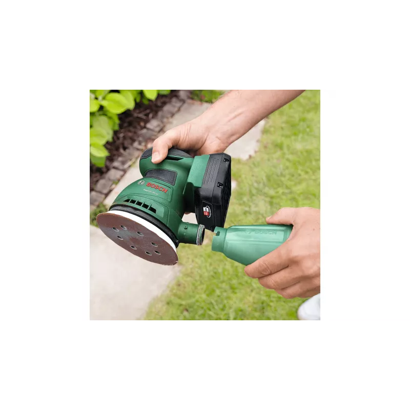 Bosch EasyOrbit 18V-10 (be akumuliatoriaus ir įkroviklio), orbitinis šlifuoklis, juodas/žalias, 23000 OPM, 1 mm