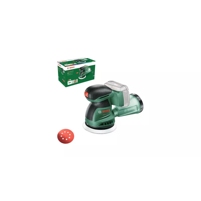 Bosch EasyOrbit 18V-10 (be akumuliatoriaus ir įkroviklio), orbitinis šlifuoklis, juodas/žalias, 23000 OPM, 1 mm