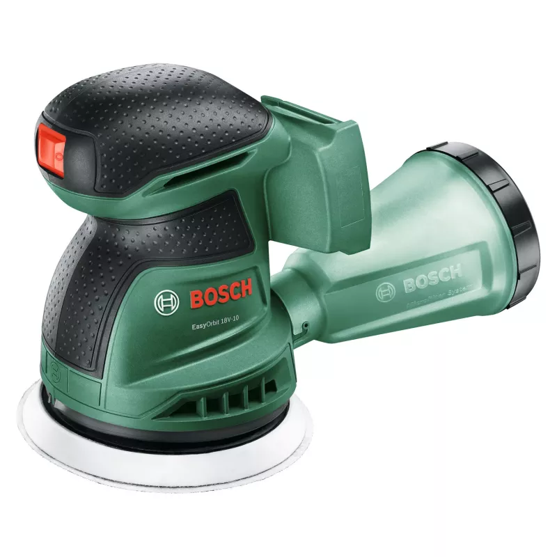 Bosch EasyOrbit 18V-10 (be akumuliatoriaus ir įkroviklio), orbitinis šlifuoklis, juodas/žalias, 23000 OPM, 1 mm
