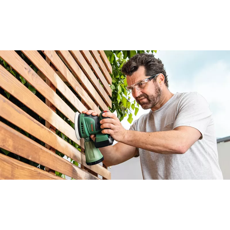 Bosch EasyOrbit 18V-10 (be akumuliatoriaus ir įkroviklio), orbitinis šlifuoklis, juodas/žalias, 23000 OPM, 1 mm