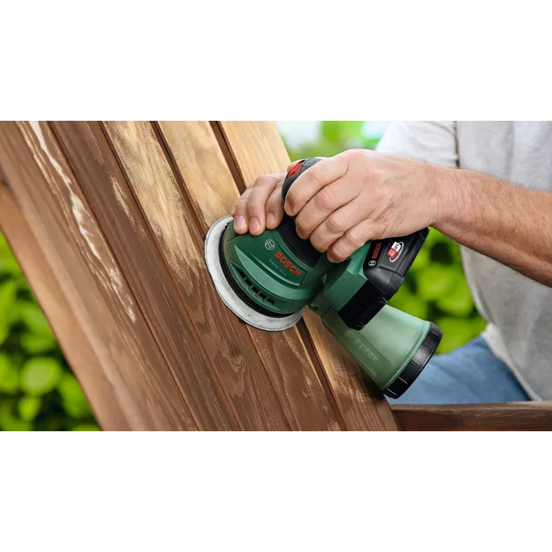 Bosch EasyOrbit 18V-10 (be akumuliatoriaus ir įkroviklio), orbitinis šlifuoklis, juodas/žalias, 23000 OPM, 1 mm
