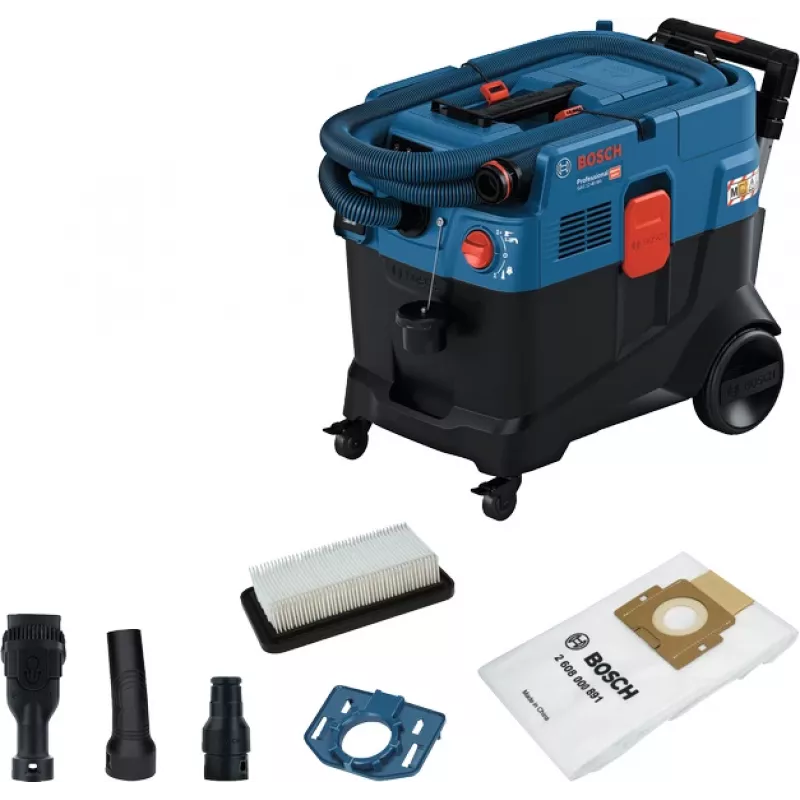 Bosch GAS 12-40 MA Professional 40 L cilindrinis dulkių siurblys sausam ir šlapiam valymui 1200 W