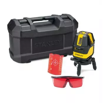Lazerinis nivelyras STANLEY Multi-Line STHT77514-1 – raudonas lazeris, 4 vertikalios ir 1 horizontali linija
