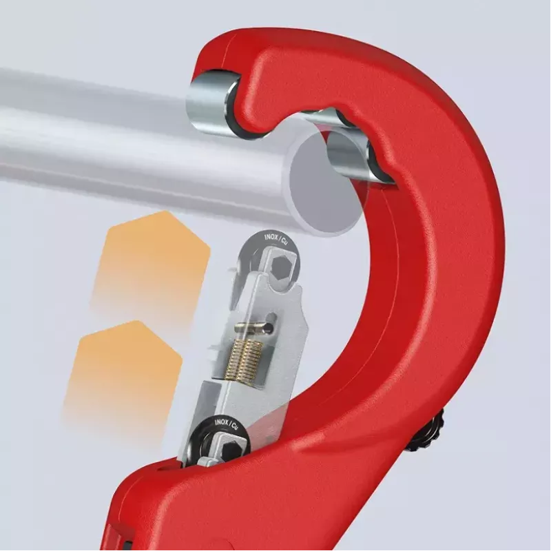 Vamzdžių pjaustytuvas Knipex 90 31 03 BK, tinka žalvariui, variui, plienui