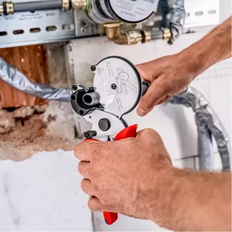 Vamzdžių žirklės Knipex 90 25 25, aliuminis, 210 mm