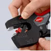 Knipex 12 72 190 kombinuotosios replės, plieninė galvutė, plastikinės rankenos, juodos-raudonos, 190 mm