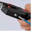 Knipex 12 72 190 kombinuotosios replės, plieninė galvutė, plastikinės rankenos, juodos-raudonos, 190 mm
