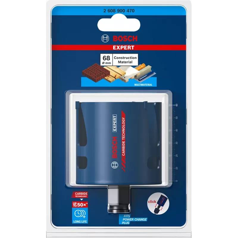 Pjūklas skylėms Bosch 2 608 900 470 6,8 cm plytai, plastikui, minkštajai medienai