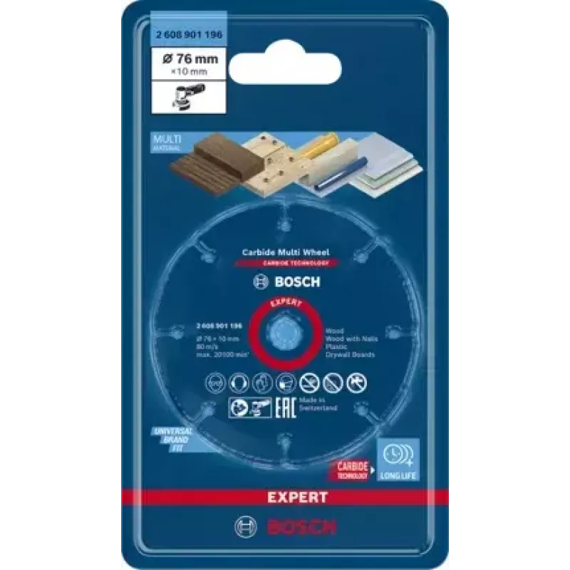 Bosch 2 608 901 196 pjovimo diskas medžiui ir plastikui