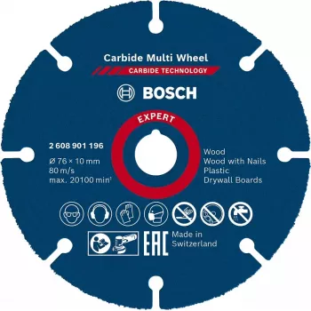 Bosch 2 608 901 196 pjovimo diskas medžiui ir plastikui