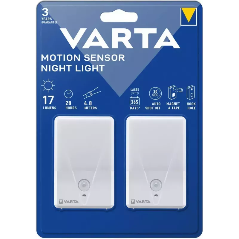 Naktinė lemputė Varta 16624 101 402 balta, dviejų vienetų pakuotė