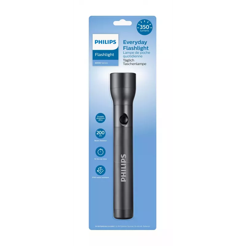 Philips SFL4003T/10 kišeninis žibintuvėlis LED, juodas