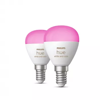 Philips Hue White and colour ambience Lustre P45 E14 LED lemputė – 2 vnt. pakuotė