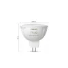 Philips Hue White and colour ambience MR16 prožektorius, GU53, 6,3 W, Bluetooth/Zigbee