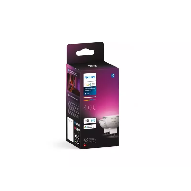 Prožektorius Philips Hue White and colour ambience MR16, GU53, 6,3 W, Bluetooth/Zigbee