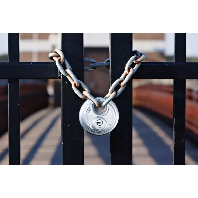 ABUS 25/70 Diskus spynos pakabukas su raktu 5 raktais 7 cm