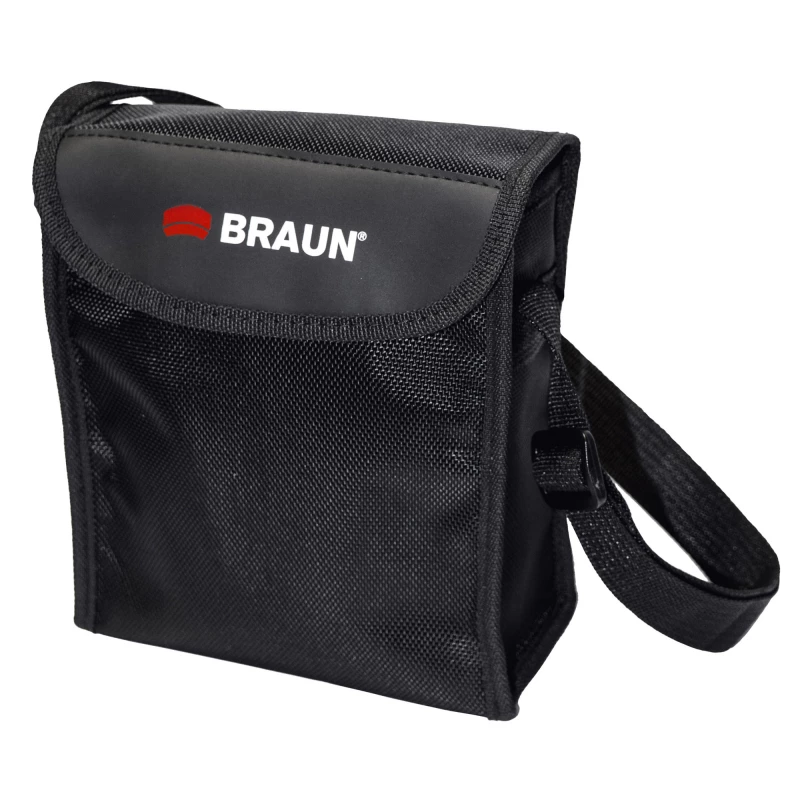 Braun Compagno 8x50 WP žiūronai BAK-4 Roof juodi