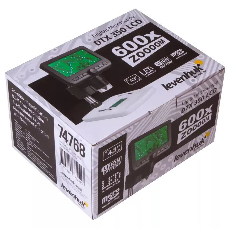 Skaitmeninis mikroskopas Levenhuk DTX 350 LCD, didinimas iki 600x