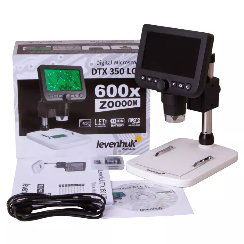 Skaitmeninis mikroskopas Levenhuk DTX 350 LCD, didinimas iki 600x