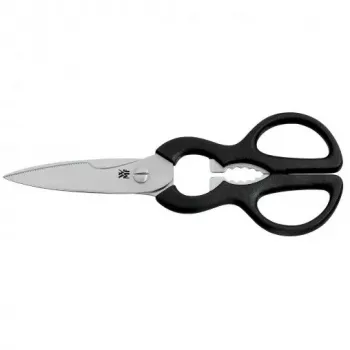 WMF 18.8246.9990 universalios žirklės virtuvei, nerūdijantis plienas / plastikas, 22 cm, juodos