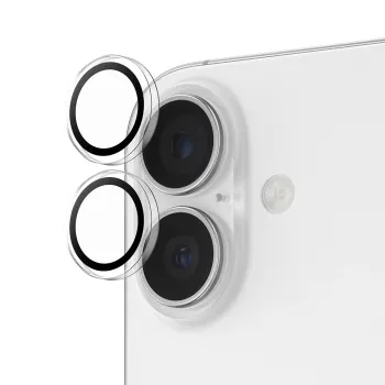 PanzerGlass ® Hoops® Apsauginis fotoaparato objektyvo stikliukas Skaidrus iPhone 17 | iPhone 16 | 16 Plus