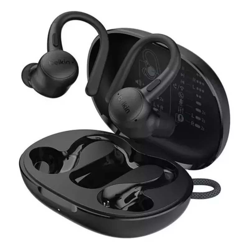 Ausinės Belkin SoundForm ActiveFit laidinės belaidės Bluetooth juodos