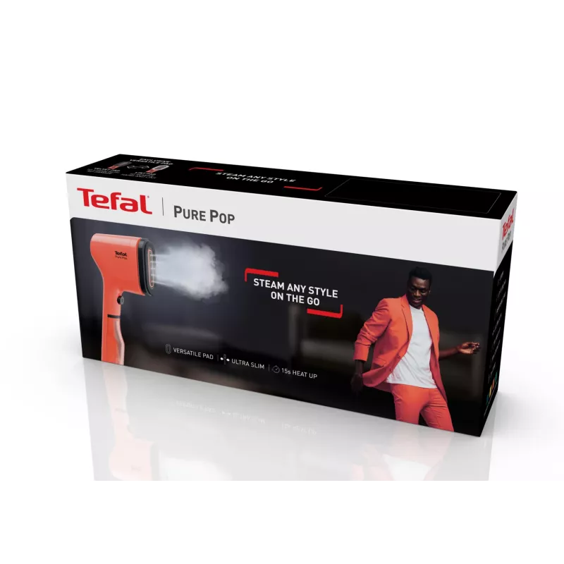 Tefal Pure Pop DT2022 rankinis drabužių garintuvas 0,07 L 1300 W koralų spalvos