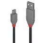 Lindy 3m USB 2.0 A tipo į Micro-B laidas, Anthra Line