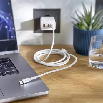 USB-C laidas Intenso CABLE USB-C TO USB-C 1,5 m baltas