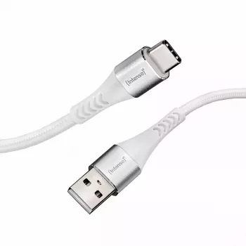 USB laidas Intenso CABLE USB-A TO USB-C 1,5 m baltas