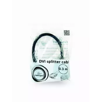 Vaizdo kabelio adapteris GEMBIRD DVI-I į 2×VGA (D-Sub), 0,3 m, juodas