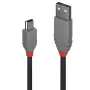 Lindy 5 m USB 2.0 Type A – Mini-B laidas, Anthra Line