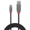 Lindy 5 m USB 2.0 Type A – Mini-B laidas, Anthra Line