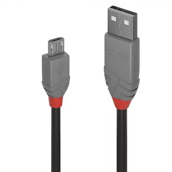 Lindy 5 m USB 2.0 Type A į Micro-B laidas, Anthra Line