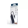 USB stotelė nešiojamam kompiuteriui Gembird UHB-U3P4-03 USB 3.2 Gen 1 Type-A, 5 Gbit/s, juoda