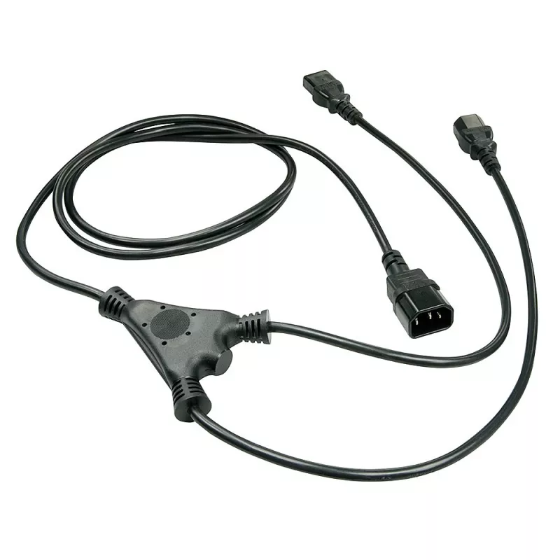 Lindy 1m IEC skirstytuvas C14 į 2 x IEC C13