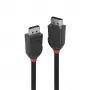 Lindy 0,5 m DisplayPort 1.2 laidas, juoda linija