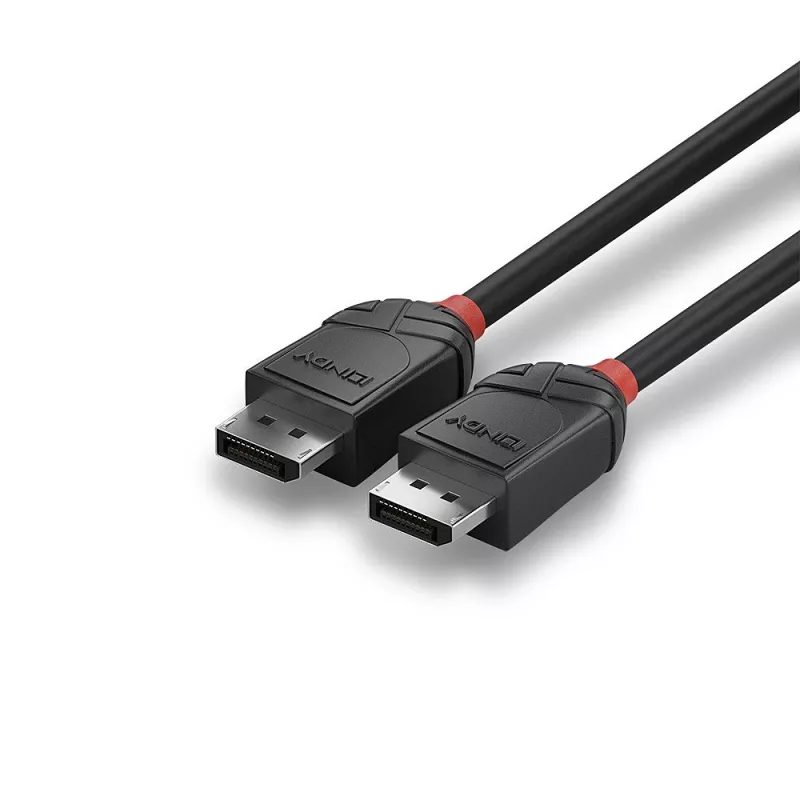 Lindy 0,5 m DisplayPort 1.2 laidas, juoda linija